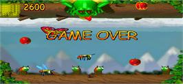 Game Over Screen for Ripper Ribbit.