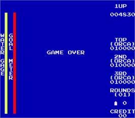 Game Over Screen for River Patrol.