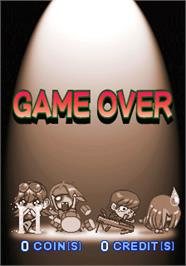 Game Over Screen for Rock'n Tread.