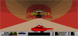 Game Over Screen for S.T.U.N. Runner.