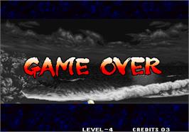Game Over Screen for Samurai Shodown IV - Amakusa's Revenge / Samurai Spirits - Amakusa Kourin.