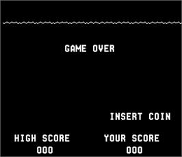 Game Over Screen for Sea Wolf.