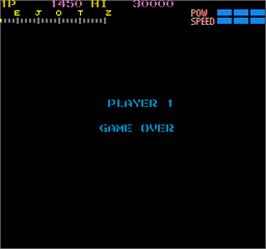 Game Over Screen for Section Z.