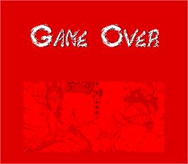 Game Over Screen for Shadow Warriors.