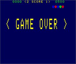 Game Over Screen for Shark Attack.