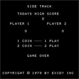 Game Over Screen for Side Track.