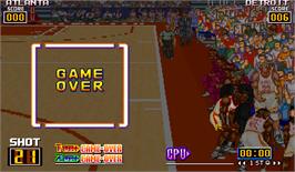 Game Over Screen for Slam Dunk.