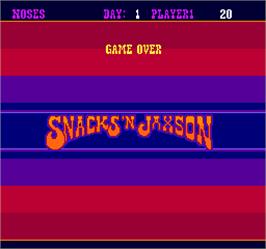 Game Over Screen for Snacks'n Jaxson.