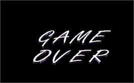 Game Over Screen for Snow Board Championship.