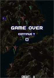 Game Over Screen for Sonic Wings.
