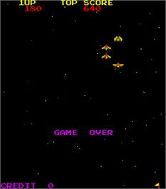 Game Over Screen for Space Battle.