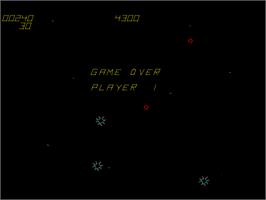 Game Over Screen for Space Fury.