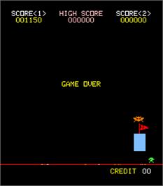 Game Over Screen for Space Guerrilla.