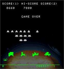 Game Over Screen for Space Invaders Anniversary.