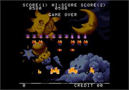 Game Over Screen for Space Invaders DX.