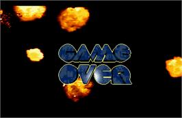 Game Over Screen for Steel Force.