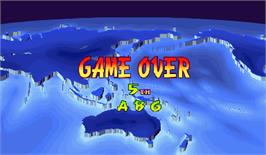 Game Over Screen for Street Fighter III: New Generation.