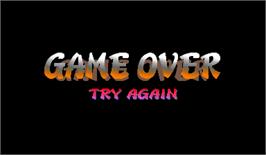 Game Over Screen for Street Fighter Zero 2.