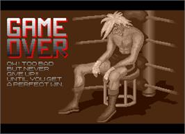 Game Over Screen for Success Joe.