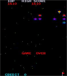 Game Over Screen for Super Galaxians.