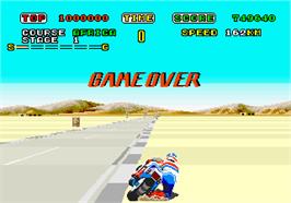 Game Over Screen for Super Hang-On.