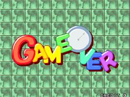 Game Over Screen for Super Puzzle Bobble.