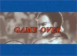 Game Over Screen for Super World Court.