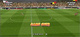 Game Over Screen for Tecmo World Cup Millennium.
