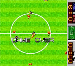 Game Over Screen for Tehkan World Cup.