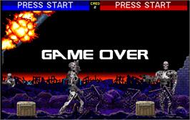 Game Over Screen for Terminator 2 - Judgment Day.