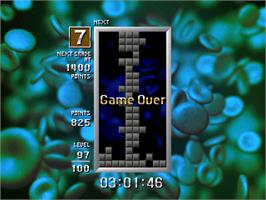Game Over Screen for Tetris The Grand Master.