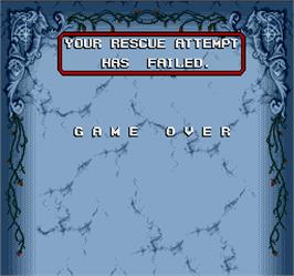 Game Over Screen for The Addams Family.