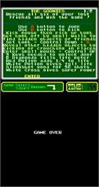 Game Over Screen for The Goonies.