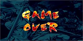 Game Over Screen for The Killing Blade.