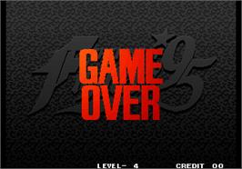 Game Over Screen for The King of Fighters '95.