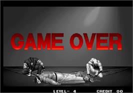 Game Over Screen for The King of Fighters '96.