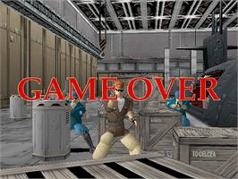 Game Over Screen for Time Crisis.