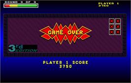 Game Over Screen for Touchmaster 4000.