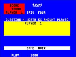 Game Over Screen for Triv Four.