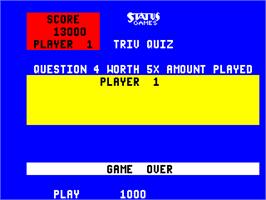 Game Over Screen for Triv Quiz.