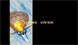 Game Over Screen for U.N. Squadron.