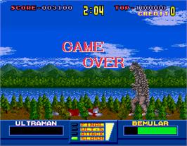Game Over Screen for Ultraman.