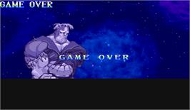 Game Over Screen for Vampire: The Night Warriors.