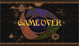 Game Over Screen for Vampire Savior: The Lord of Vampire.