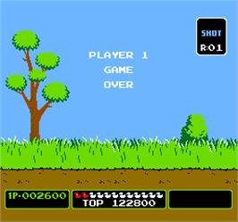 Game Over Screen for Vs. Duck Hunt.