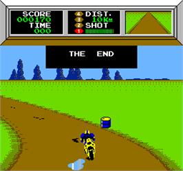Game Over Screen for Vs. Mach Rider.