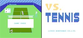 Game Over Screen for Vs. Tennis.