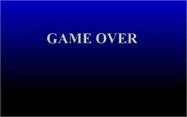 Game Over Screen for Water Balls.
