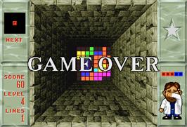 Game Over Screen for Welltris.