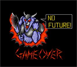 Game Over Screen for Wild Fang / Tecmo Knight.